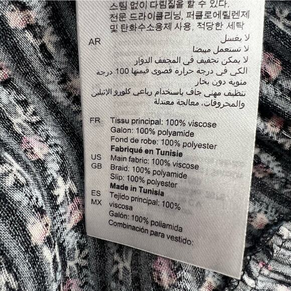 Sandro Marceau Floral Lace Midi Flounce hem dress sz 36 ditsy - Picture 10 of 10